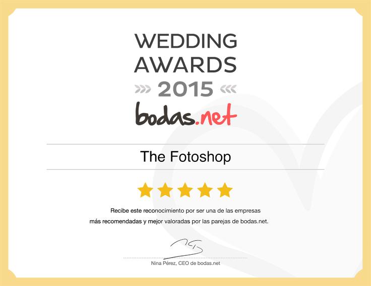 Un Año Más, Premio Wedding Awards De Bodas